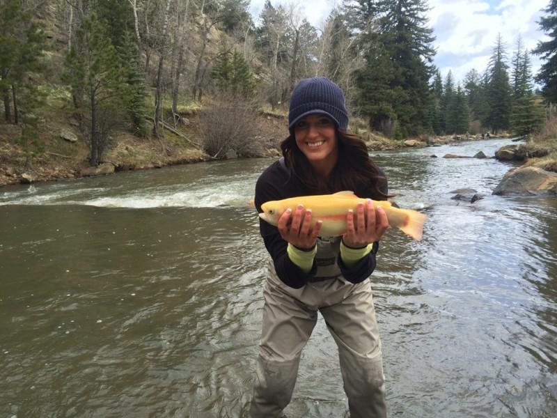 Private Water golden trout fly fishing with North Fork Ranch Guide Service.