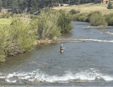 Fly Fishing Shawnee Meadows with North Fork Ranch Guide Service.