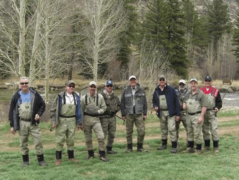 Corporate Retreat after three days fly fishing with North Fork Ranch Guide Service.