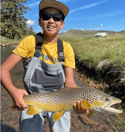 Fishing Hoodie Green River Brown Trout